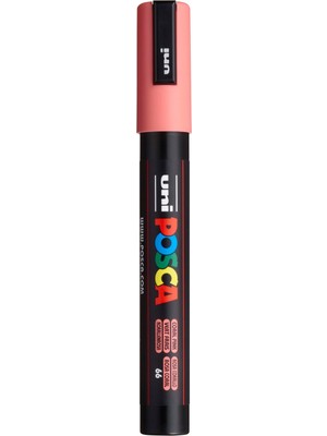 Uravas Store Posca MP198028000 5 M Mitsubishi Uni Marker - Mercan Pembe
