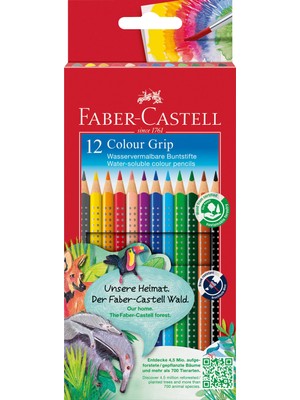 Uravas Store Faber-Castell Grip 2001 Boya Kalemi, Karton Kutu, 12 Renk