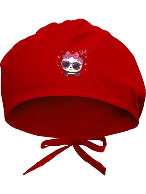 Uravas Store Sevimli Star Panda Cerrahi Bone