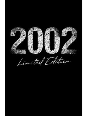 Uravas Store Limited Birthday Edition 2002 Born Year Vintage Retro Grunge Line Art: Notebook - Funny Heart Line Birthday Gift, Vintage Retro Gift Idea - A5 (6x9) - ... Note, Sketch, Planner, Birthday, Vintage