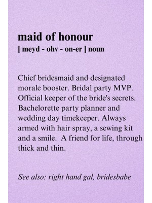 Uravas Store Maid Of Honour Journal