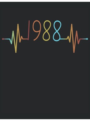 Uravas Store 101 Mandalas - Malbuch Ekg Herzschlag Jahrgang 1988 Baujahr Heartbeat: Lustiges Retro Vintage Herzlinie Geburtstags Geschenk - A4 (8,5X11) - 101 ... - Entspannen - Anti Stress - Zum Ausmalen