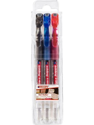 Uravas Store Edding 2185 Gel Roller (Standart Renk), 3 Adet, 0,7 mm