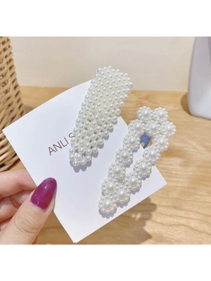 Uravas Store 2'li Incili Saç Tokası Büyük Boy