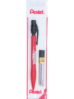 Uravas Store Pentel 0.5 mm Prıme Plastik Gövdeli Versatil + 12'li Yedek Uç Set Kırmızı