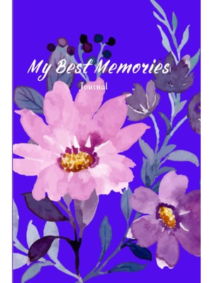 Uravas Store My Best Memories: Cool Purple Flower, Watercolor Flower, 150 Pages, Ideal For Mom, Dad, Kids And Flower Lovers