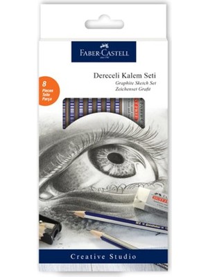 Uravas Store Faber-Castell Goldfaber Dereceli Kalem Çizim Seti, Natural