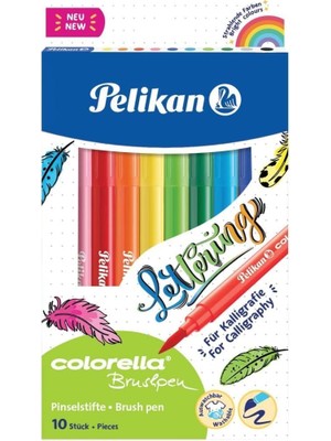 Uravas Store Pelikan Colorella Fırça Uçlu Keçeli Kalem 10LU