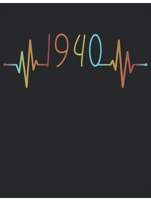 Uravas Store 101 Mandalas - Malbuch Ekg Herzschlag Jahrgang 1940 Baujahr Heartbeat: Lustiges Retro Vintage Herzlinie Geburtstags Geschenk - A4 (8,5X11) - 101 ... - Entspannen - Anti Stress - Zum Ausmalen