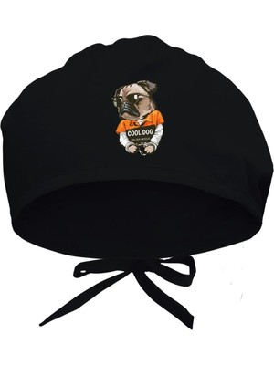 Uravas Store Cool Dog Baskılı Cerrahi Bone - Doktor ve Hemşire Hastane Bonesi