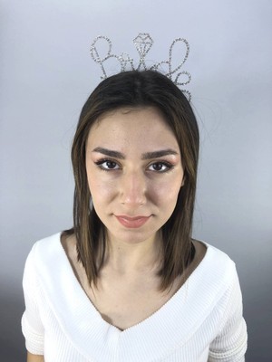 Uravas Store Hobigram Gümüş Taşlı Bride Taç