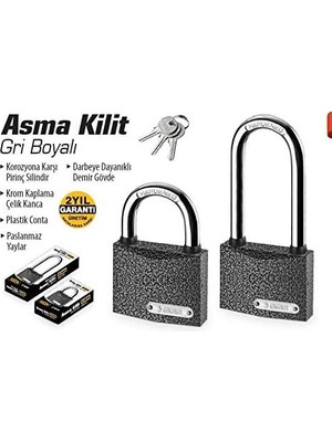 Uravas Store Sgs SGS1321 Sgs Asma Ki̇li̇t Gri̇ Boyali 25MM