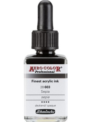 Uravas Store Schmincke Aero Color Professional Akrilik Airbrush Mürekkebi 28 ml 603 Sepia