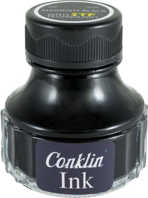 Uravas Store Conklin Mürekkep Serisi CK72124 Midnight Black 90 ml Mürekkep