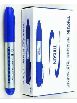 Uravas Store Permanent Marker Keçeli Koli Kalemi 10 Adet Mavi