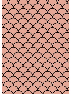 Uravas Store Journal - 5.7 x 8, Softcover: Pink Scallops With Black Trim