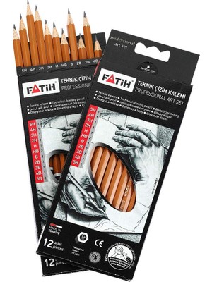 Uravas Store Fatih FA15095KL0F Teknik Çizim Kalemi Profesyonel Set, 12'li Paket
