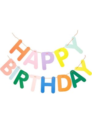 Uravas Store Girlande Happy Birthday, Bunt Fsc Mıx