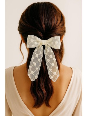 Uravas Store Katia & Bony Dantelli Fiyonk Otomat Toka Beyaz Tek Ebat
