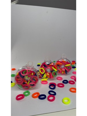Uravas Store Donut Saç Toka Seti, Tek Ebat, Donut Saç Toka Seti Çocuk, Çok Renkli