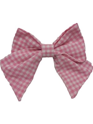 Uravas Store Angels' Collection Büyük Boy Klipsli Kırmızı Pitikare Fiyonk Toka Tekli