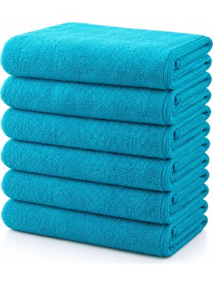 Uravas Store 6'lı Paket Mikrofiber Kuaför Saç Havlusu Boya Tutmayan 50X90 cm