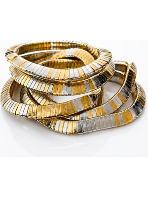 Diva Viva - Muse 5’li Gold & Silver Bileklik Seti