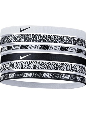 Uravas Store Nıke ESSPR1377 Printed Headbands 6pk Unisex Beyaz Antrenman Saç Bandı N.000.2545.176.OS,ÇOK Renkli Tek Ebat