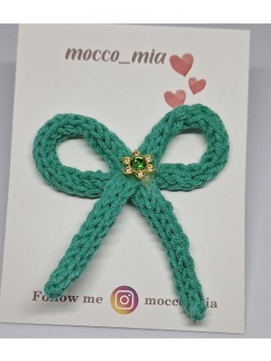 Uravas Store Taşlı Yeşil Kurdela Toka