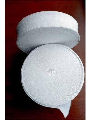 Uravas Store 2 cm Paça Don ve Bel Lastiği 2 cm Beyaz 1 Paket 5 Metre
