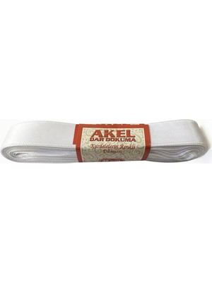 Akel Dar Dokuma Krem Saten Kurdele - 2 Cm. x 10 Metre - 1 Adet