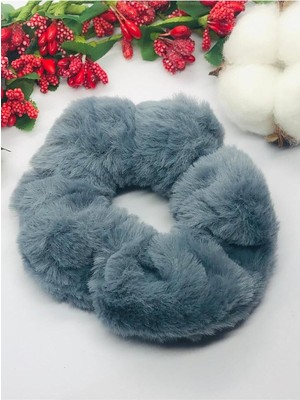 Uravas Store Gri Peluş Lastik Toka Gri Tek Ebat
