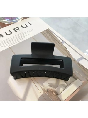 Uravas Store Mandal Toka Ithal Ürün Büyük Boy 10 cm Mat Siyah Saç Tokası