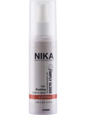 Uravas Store Nika Canlandırıcı Saç Spreyi Bakır Yansıma - Gloss Therapy Copper Renk 100 ml