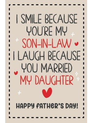 Uravas Store Independently Published Father's Day Gifts For Son In Law: Funny Personalized Fathers Day From Mother In Law Father In Law Father S Day Card Alternative Unique Present Ideas