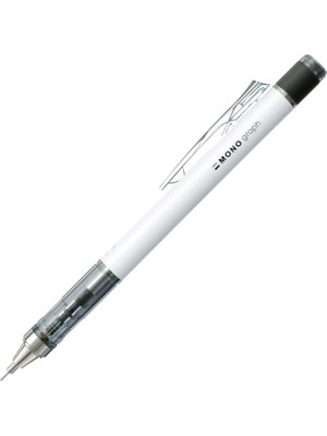 Uravas Store Tombow Mono Graph Neon M.kurşun Kalem, 0,5mm BLISTERLI(1ADET), Beyaz