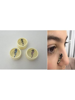 Uravas Store Apışkanlı Yüz Taşı Face Gems 3 Adet Birden Burun Parmak Hızma Modeli 3