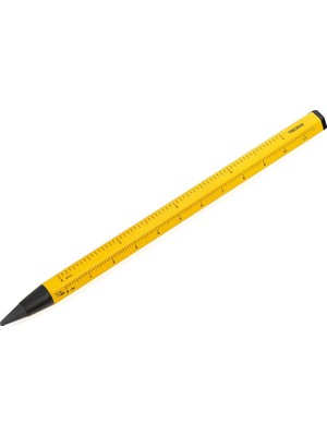 Uravas Store Troıka Constructıon Endless – PEN20/YE – Sürdürülebilir Sonsuz Yazma Ucu ile Çoklu Görev Kurşun Kalem (Yakl. 20KM Çalışma Uzunluğu) – Santimetre/inç Cetvel, 1:20/1:50 Skala – Sarı – Troıka-Orijinal