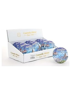 Uravas Store ESK-AALK2490 Taşlı Istanbul Tasarımı El Aynası Kalın
