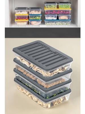 Uravas Store Orret Home 4 Adet Buzdolabı Organizeri, Buzdolabı Için Çok Amaçlı Saklama Kabı, Fresh Box, Şeffaf ve Ayarlanabilir, Gıdaları Taze Tutma Özelliği, Mutfak Düzenleyici (1200 Ml)