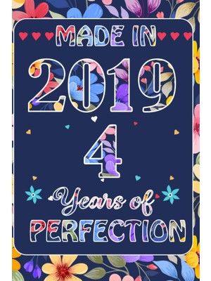 Uravas Store Made In 2019, 4 Year Of Perfection: 4 January Birthday Gifts For Women | Motivational Quotes | Happy Birthday | January Birthdays| Personalized Birthday Book| Personalized Birthday Gifts For Lovers