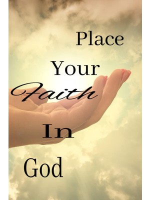 Uravas Store Place Your Faith In God: Prayer Journal For Women Or Men