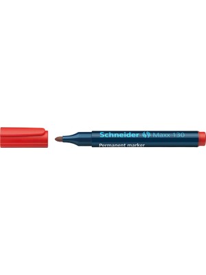 Uravas Store Schneıder Maxx 130 Yuvarlak Uç Permanent Markör 1-3 mm Kırmızı