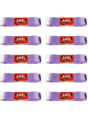 Akel Dar Dokuma Lila Saten Kurdele - 3 Cm. x 10 Metre - 10 Adet
