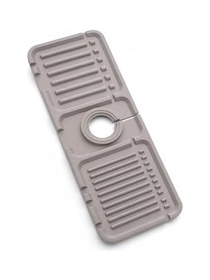 Uravas Store Busstier Silikon Evye Musluk Su Sıçrama Önleyici Mat Mutfak Lavabo Musluk Altı Damlalık Kurutmalık Süngerlik Organizer Tezgah Koruyucu Su Toplayıcı Hızlı Kuruyan Kaymaz Esnek Tasarım