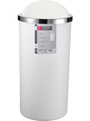 Uravas Store Primanova M-E76-01 Lenox 35 Lt Çöp Kovası, Beyaz