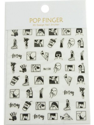 Hace Bazaar Eldiven Tattoo Dövme Sticker