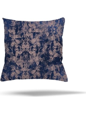 Uravas Store Pelangi Geometrik Desen Yapraklı Gizli Fermuarlı Yastık Kılıfı Kırlent Kılıfı Koltuk Yastık Kılıfı, Mor-Bej 45 x 45