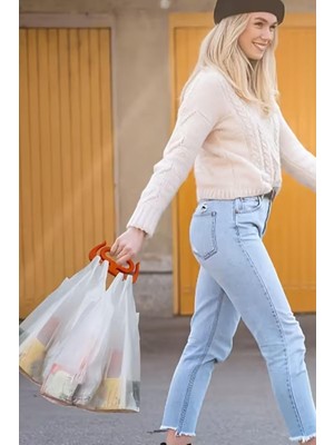 Uravas Store Buffer® Ergonomik Poşet Taşıma Aparatı – Ağır Yük Taşıyıcı Tutacak, Elden Kesme Yapmayan Kolay Taşıma Kancası, Market ve Alışveriş Çantası Taşıyıcısı