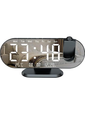 Uravas Store Valkyrie Projeksiyon Çift Alarm Dereceli LED Masa Saati